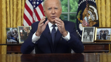 joe biden în timpul discursului din Biroul Oval din 14 iulie