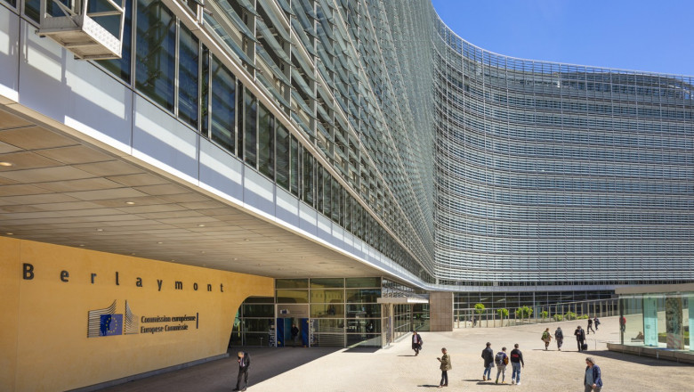 European Commission headquarters building, EU Berlaymont Building, Brussels, Belgium