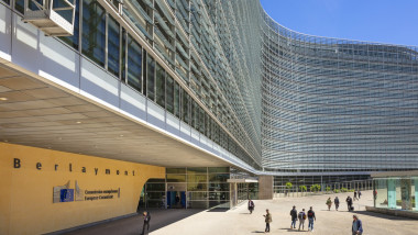 European Commission headquarters building, EU Berlaymont Building, Brussels, Belgium