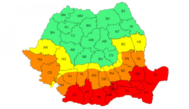 avertizari de vreme rea