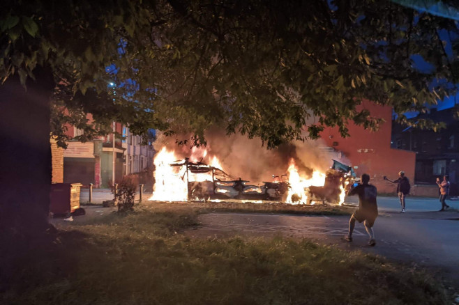 Riots in Harehills area of Leeds