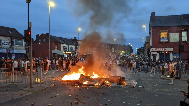 Violențe în Leeds. Foto: Profimedia Images
