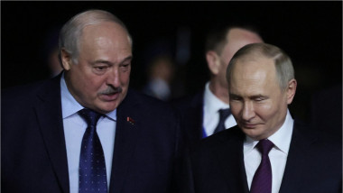 Alexandr Lukașenko cu Vladimir Putin