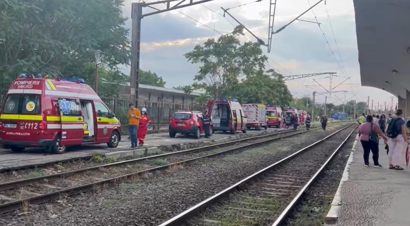 Incident grav în Gara Basarab. A fost activat planul roșu de intervenție, 15 persoane au fost rănite