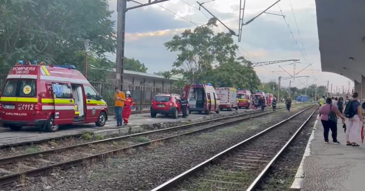 Inccident grav în Gara Basarab. A fost activat planul roșu de intervenție