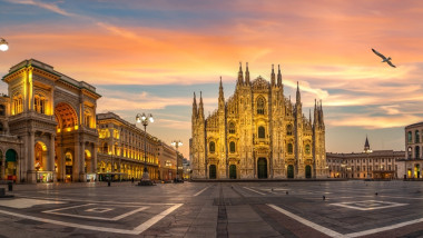 Milano, la apus. Foto: Shutterstock
