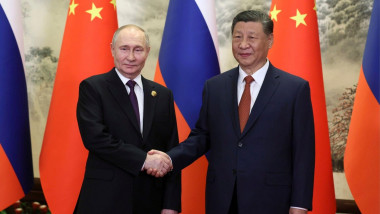 Vladimir Putin, în vizită oficială la Beijing. Foto: Profimedia Images