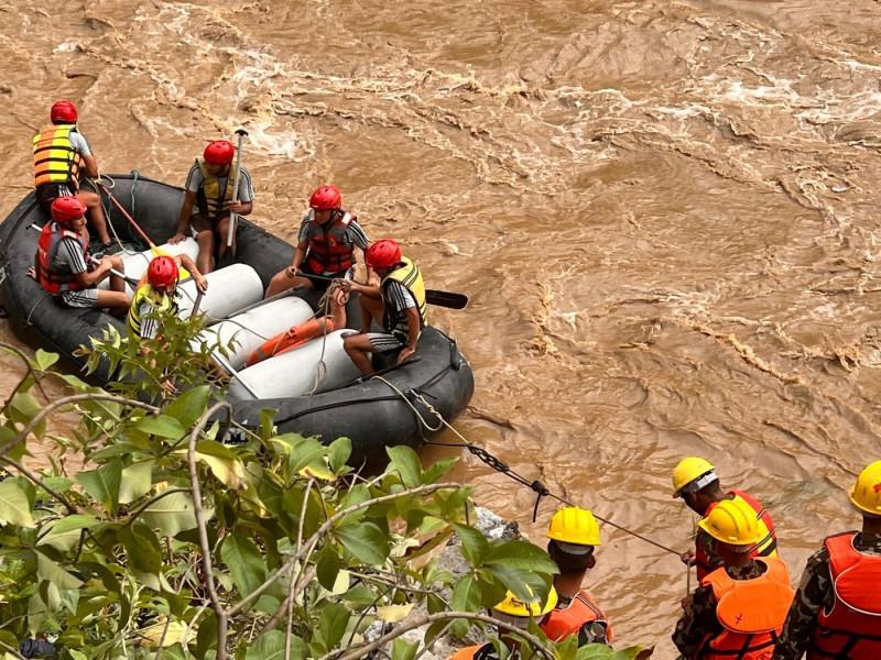 65 missing in Nepal after landslide sweeps buses into river