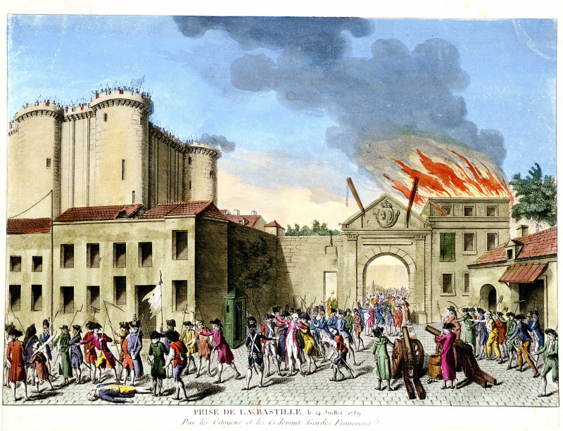 Storming of the Bastille French Revolution Paris 1789