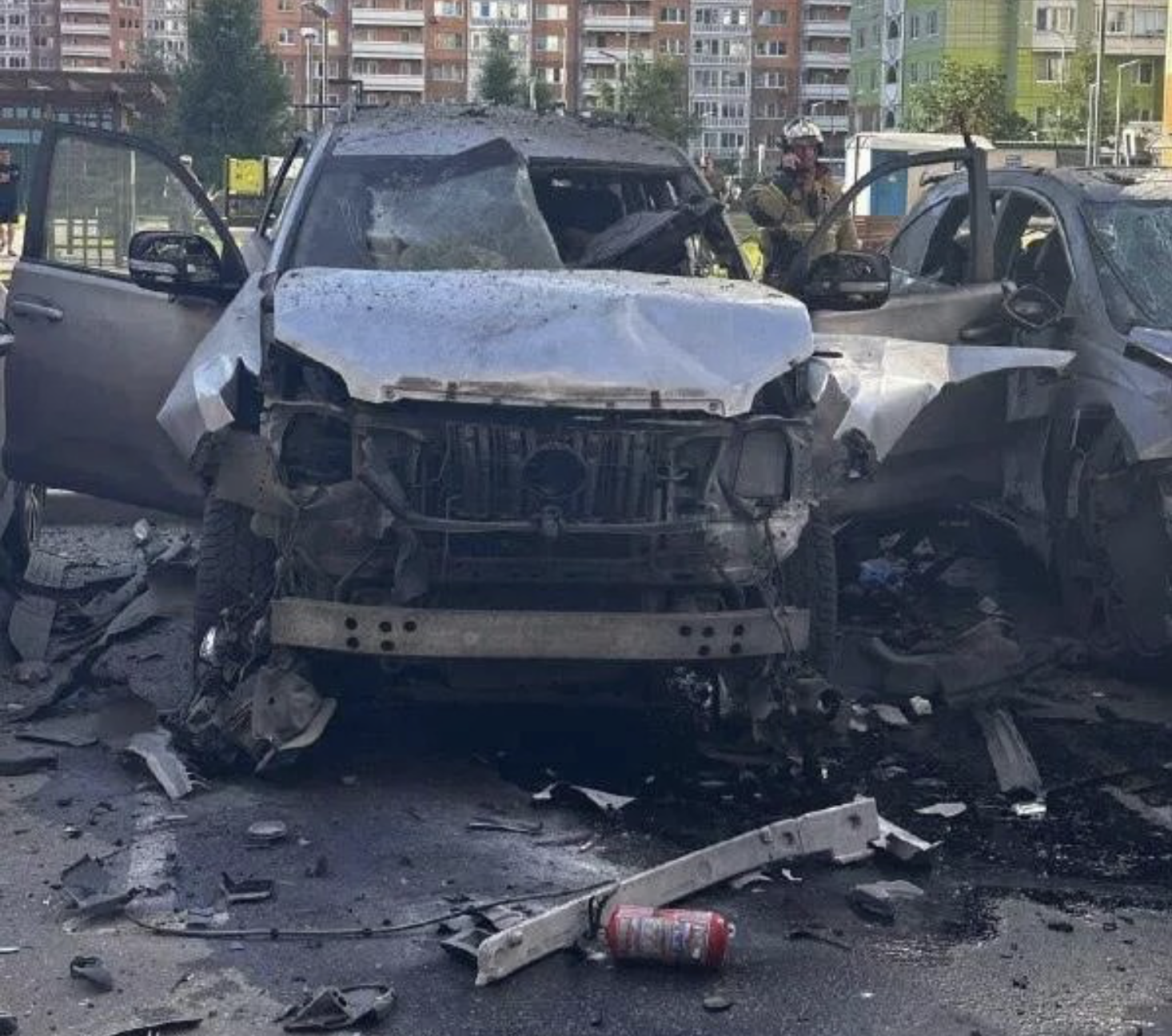 Mașina unui înalt oficial militar rus a fost aruncată în aer la Moscova de un dispozitiv exploziv montat sub scaunul șoferului
