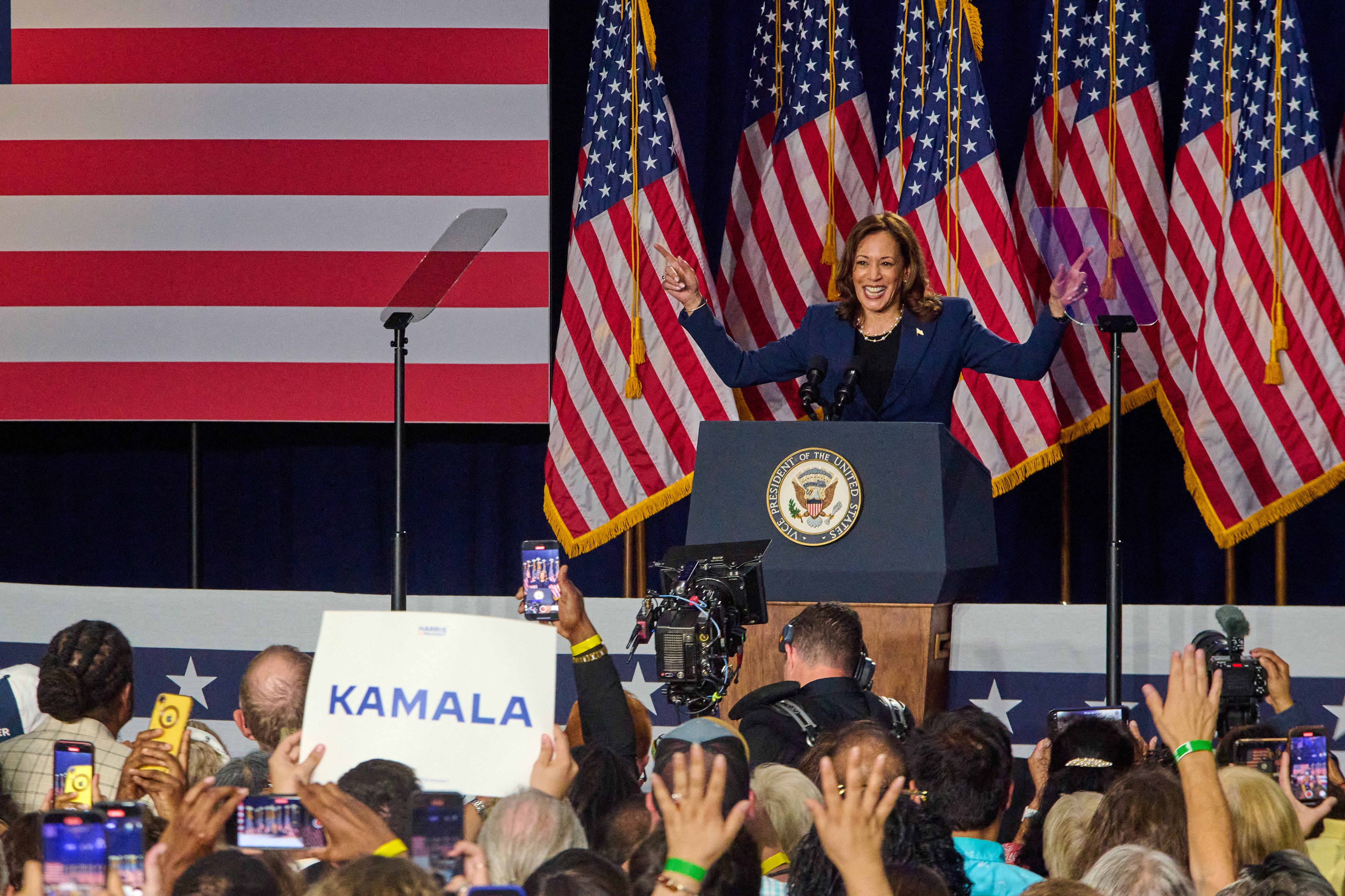 Kamala Harris conduce în fața lui Donald Trump cu 44% la 42%,  potrivit unui sondaj Reuters/Ipsos