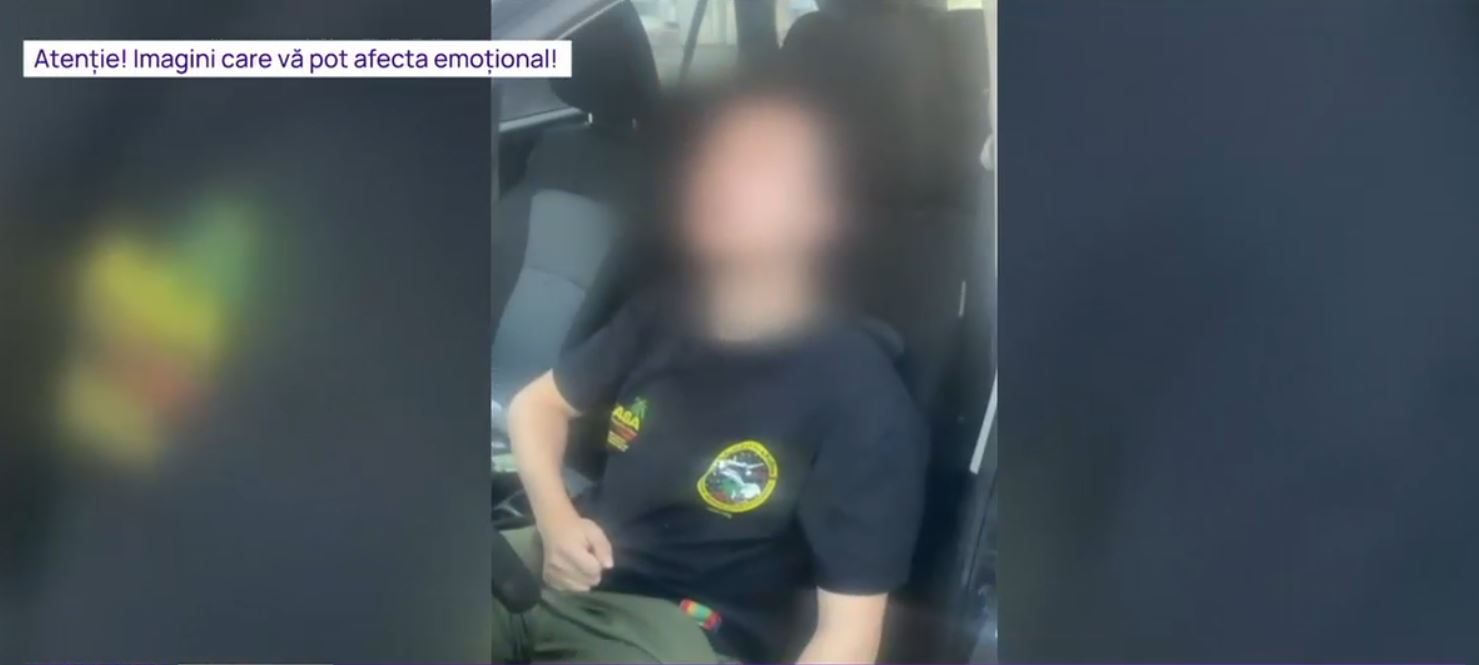 VIDEO Un șofer a fost găsit inconștient în propria mașină, în București. El a fost dus din spital direct în arest