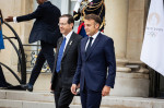 Emmanuel Macron welcomes Javier Milei at Palais Elysée, in Paris - 26 Jul 2024