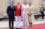 NEWS : Emmanuel et Brigitte Macron accueillent les chefs d'Etat et de gouvernement présents pour la cérémonie d'ouverture des Jeux Olympiques de Paris 2024 - 26/07/2024