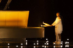 Lighting of the Olympic flame by Teddy Riner and Marie-Jose Perec during the Opening Ceremony of the XXXIII Olympic Game