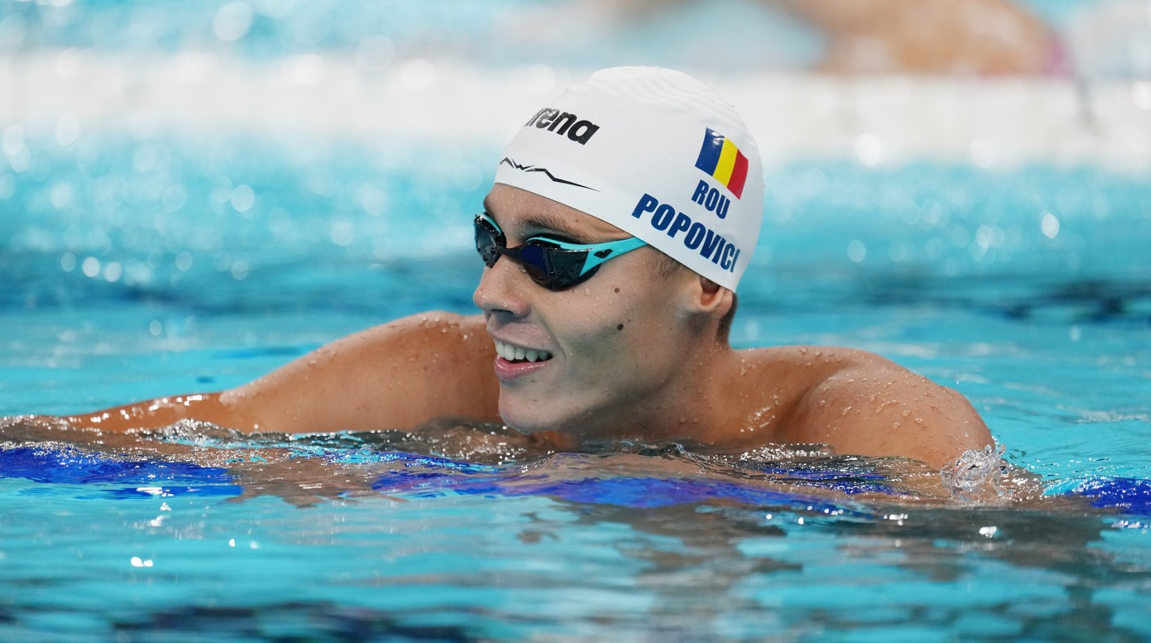JO 2024. David Popovici, medalie de aur la 200 m liber, după 20 de ani de la ultimul titlu olimpic pentru România