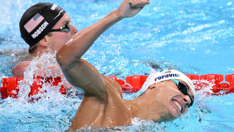 david popovici in cursa de 200 m liber