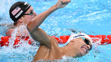 david popovici in cursa de 200 m liber