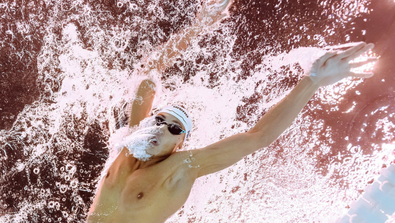 david popovici in cursa de 200 m liber