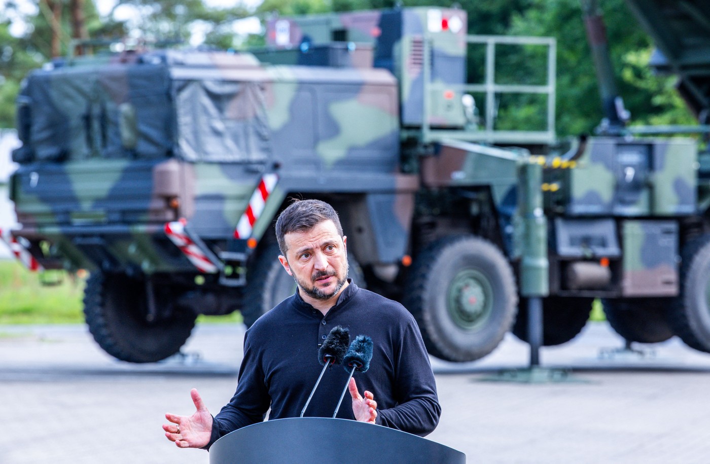 Al treilea sistem Patriot donat de Germania a ajuns în Ucraina. Anunțul lui Zelenski