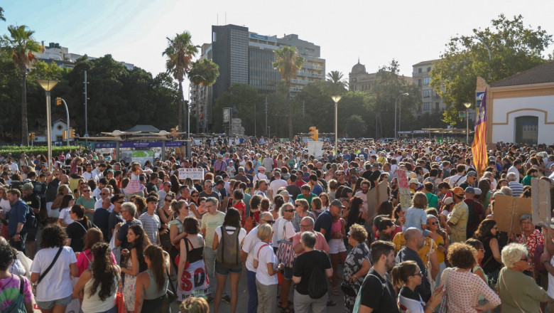 Protest la adresa turismului în exces în Mallorca. Foto: Profimedia Images