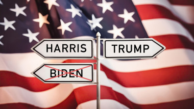 Biden, Kamala Harris and Trump in the election campaign