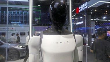 China: Tesla Humanoid Robot at 2024 WAIC in Shanghai