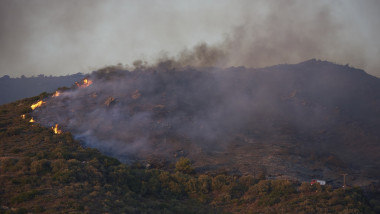 Incendiu de vegetatie in Grecia