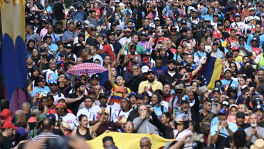 Proteste în Venezuela. Foto/ Profimedia Images