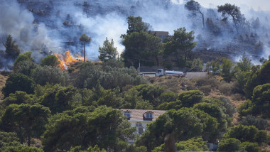 Large wilfire in Keratea - Attika, Greece