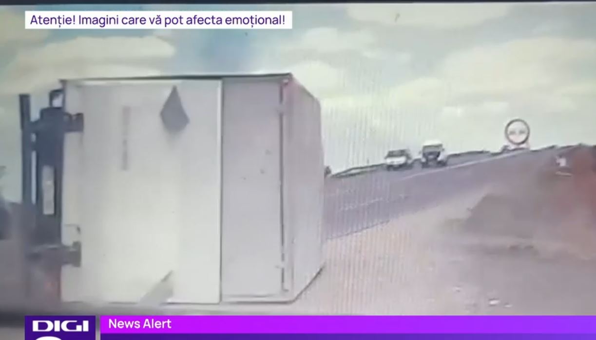 VIDEO Accident cu trei mașini pe „Drumul morții”: Momentul impactului a fost surprins de o cameră de bord
