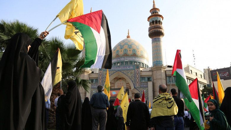 Protest in Tehran Following Hamas Political Leader Ismail Haniyeh Assassination, Iran - 31 Jul 2024