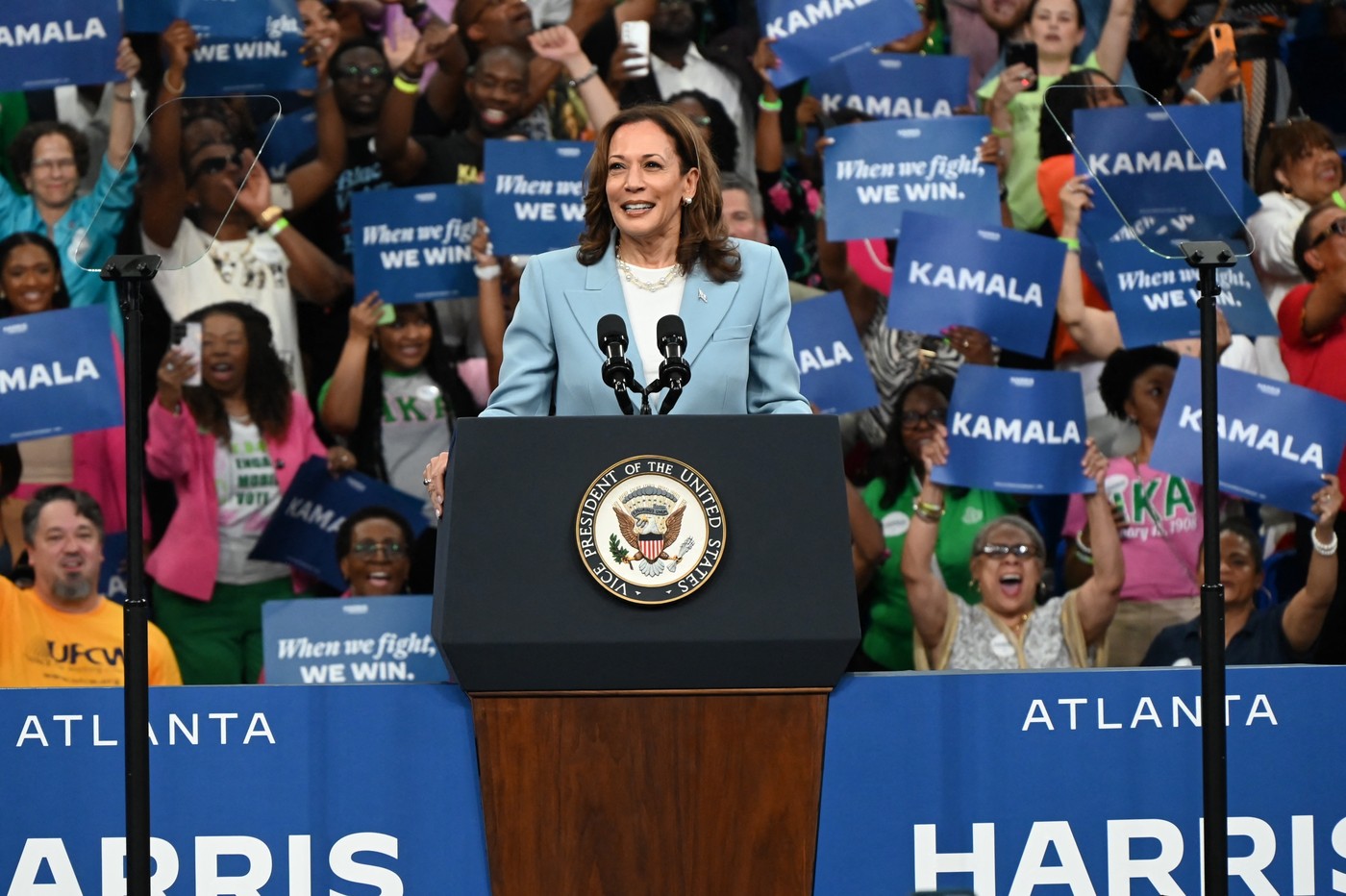 „Donald, sper că te vei răzgândi”. Kamala Harris îl provoacă pe Trump la dezbatere