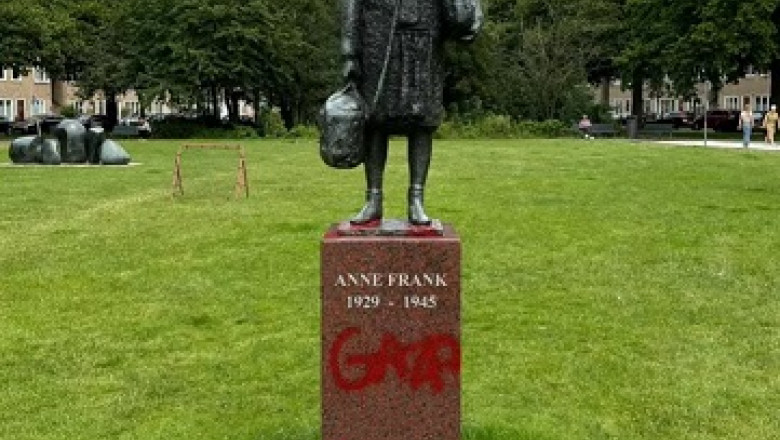 statuia lui anne frank