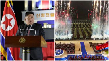 kim jong un la ceremonie Phenian