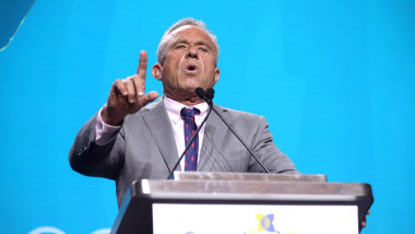 Independent presidential candidate ROBERT F. KENNEDY JR. speaks at the 2024 FreedomFest at the Caesars Forum Conference Center in Las Vegas.