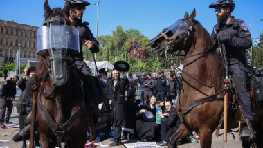 evrei ultraortodocsi proteste la tel aviv