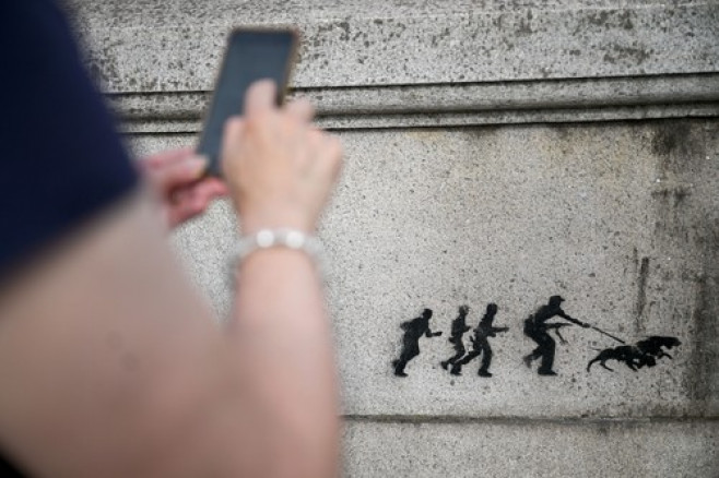 New Banksy artwork, Kew, London, UK - 05 Aug 2024