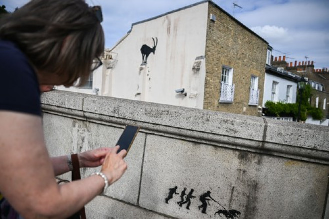 New Banksy artwork, Kew, London, UK - 05 Aug 2024