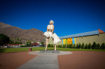 Giant statue of Marylin Monroe, Palm Springs, California, America - 29 Sep 2013