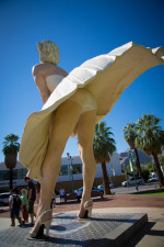 Giant statue of Marylin Monroe, Palm Springs, California, America - 29 Sep 2013