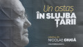 Banner cu cartea lui Nicolae Ciucă "Un ostaș în slujba țării" pe un câmp în apropierea Autostrăzii A2 // Sursă foto: Inquam Photos / George Călin