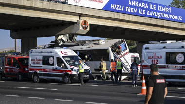 At least 9 killed after passenger bus crash into bridge pillar in Ankara