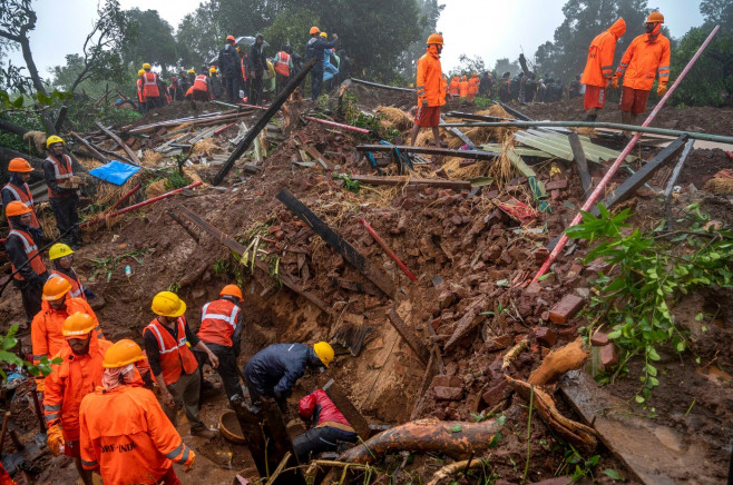 16 Dead In Landslide At Tribal Village In Raigad District Of Maharashtra, India - 20 Jul 2023