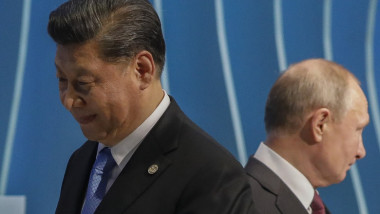 Xi Jinping și Vladimir Putin.