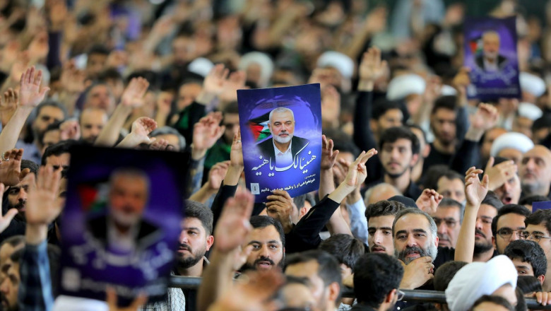 Funeral Procession For Hamas Leader Ismail Haniyeh In Tehran, Iran - 01 Aug 2024