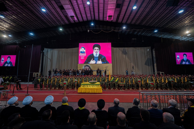 Hassan Nasrallah discurs la funeralii