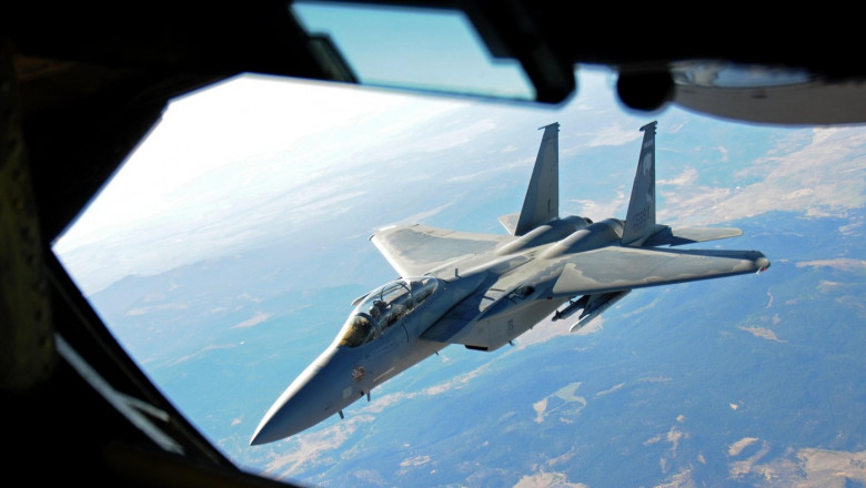 F-15 Eagle Refueling Operation