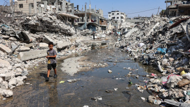 Imagine cu urmările conflitului din Gaza. Foto: Profimedia Images