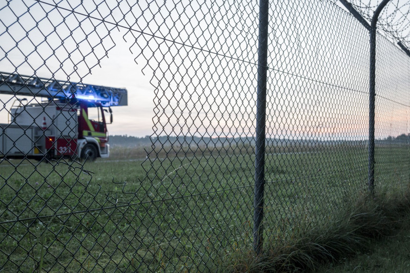 gard taiat protest aerodrom germania